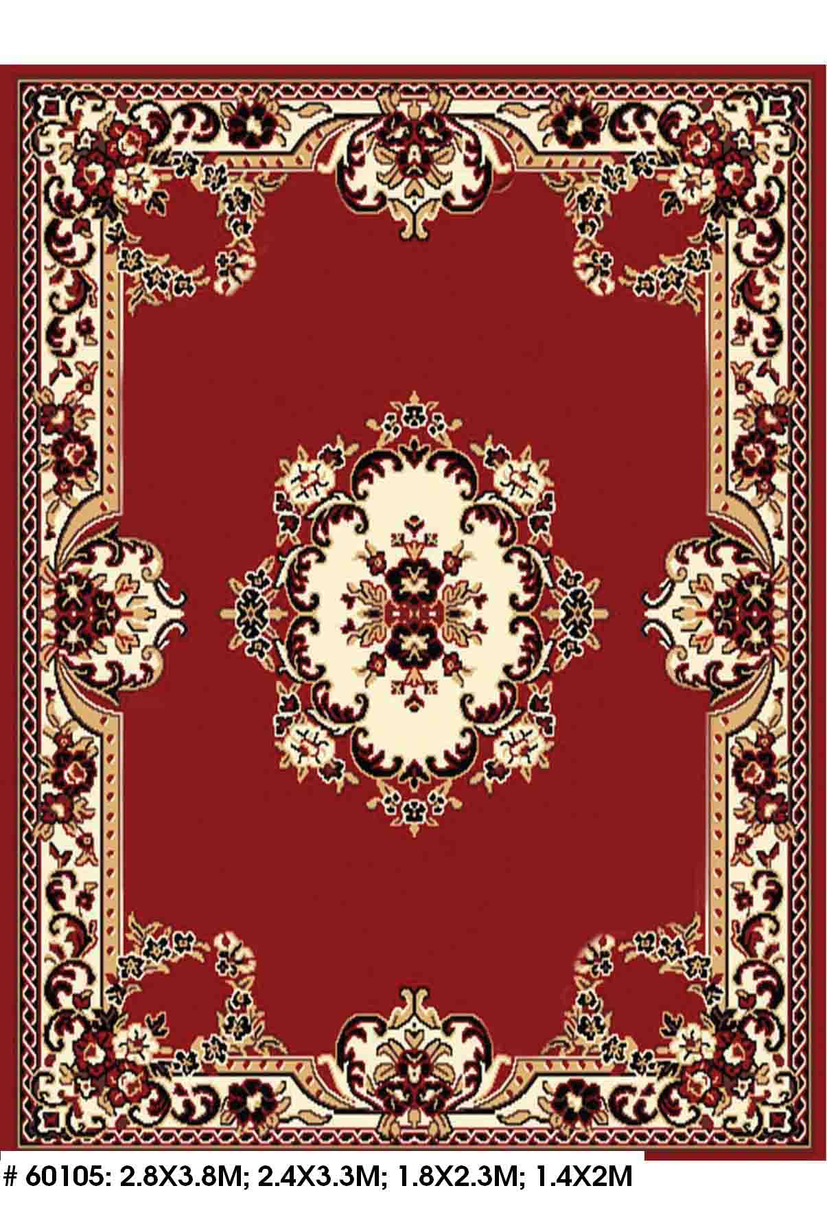 thảm mỹ thuật 60105-Red